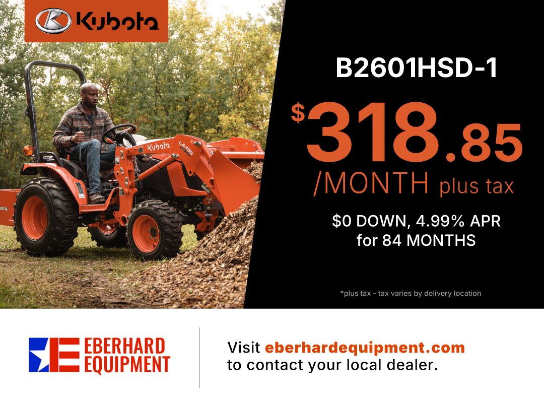 Kubota B2601HSD Tractor Package Offer