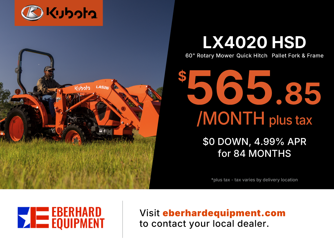 Kubota LX4020HSD Tractor Package Offer